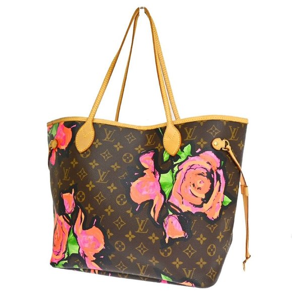LOUIS VUITTON Neverfull MM Shoulder Tote Bag Monogram Rose Brown M48613 652RJ182 - Picture 1 of 12